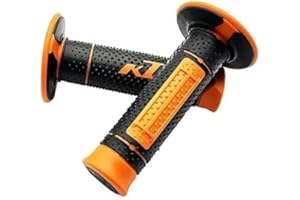 GENERIC Motorcycle Handle Gel 7/8" 22mm Rubber Hand Grips - Compatible with KTM Duke 125, 200, 390, 690, 990 - Comfortable, Anti-Slip, Durable Dual Compound Enduro Grips