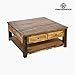 Produktbild Couchtisch Holz (100 x 100 x 45 cm) - Vintage Kollektion by Craftenwood