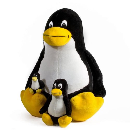 Preisvergleich Produktbild Steiner Plüsch XXL Pinguin Linux - 80 cm