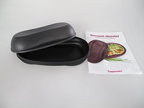 TUPPERWARE Mikrowelle Omelett-Meister schwarz Omlettwunder Eier Mikro mit Rezept 15527
