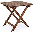 Diva Group Folding Garden Table Side Outdoor Camping Party Picnic Dining Bistro Patio Balcony Terrace Portable