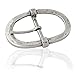 Produktbild FREDERIC HERMANO Gürtelschnalle Buckle 40mm Metall Silber Antik - Buckle Borne - Dornschliesse Für Gürtel Mit 4cm Breite - Silberfarben Antik