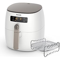 Philips HD9642/20 Airfryer Compact Blanc + plateau  - Bien plus qu'une friteuse : faites cuire, frire, rôtir, griller tous vos aliments