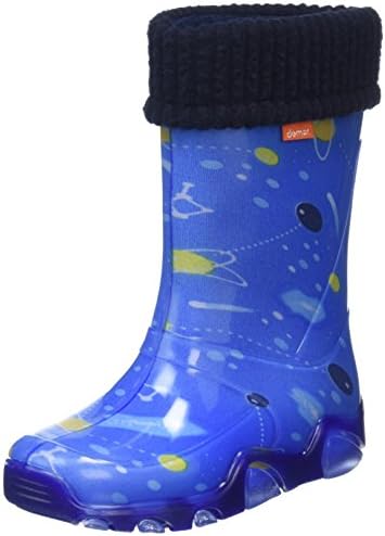 Toughees Shoes Unisex Kids Character Welly With Removable Sock Rain Boots, Blue (Blue), 11.5 Child UK 30/31 EU