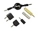 Produktbild COM-FOUR® Flugreiseadapter Set, 6-teilig inkl. 5x Audio Adapter und 1x ausziehbares Kabel 80cm für Ihre Flugreise