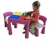 Produktbild LibertyHouseToys 5 in 1 Activity Tisch & Stühle mit Schreiben Top/Lego/Sand/Wasser/Storage