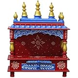 MVEE Wooden Home Temple/Pooja Mandir/Mandapam/Small Temple (38 cm x 20 cm x 51 cm)