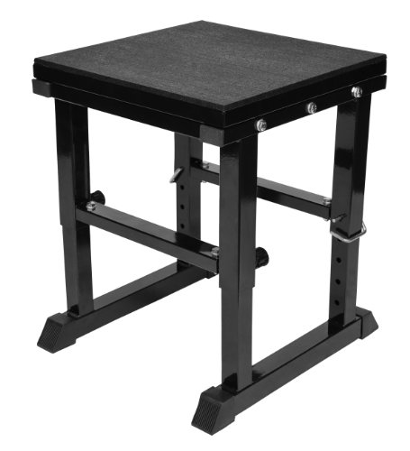 Core höhenverstellbare Plyo-Box aus Stahl schwarz / Einstellhöhen: 45cm / 50cm / 55cm / 60cm / 65cm - 3