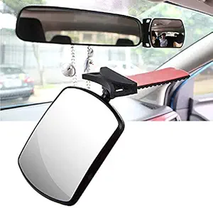 SARTE 3R Plastic ABS, Glass Original Adjustable Rear View Mirror Wide Angle Car Interior Mirror for Better Viewing (Black)