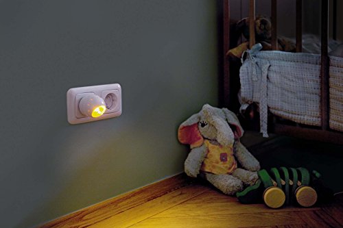 OSRAM LED-Steckdosenlicht / Nachtbeleuchtung / LUNETTA / weiß / Dämmerungssensor / 360 ° drehbarer Leuchtkopf - 5
