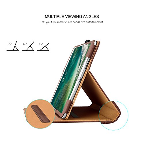 iPad PRO 10.5″ Hülle – JAMMYLIZARD Ledertasche Smart Case mit Standfunktion für iPad PRO 10.5″, BRAUN & HONIG, [MIT STIFT-HALTER] - 3