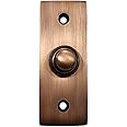 Adonai Hardware Rectangular Victorian Brass Push Button Door Bell (Antique Copper, 75 x 30 x 15 mm)