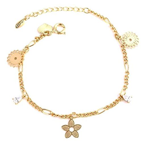 Regalo Mujer, Regalo Aniversario Mujer, Regalo de cumpleaños Mujer Pulsera chapada en Oro Bölbo® - Ariel Oro