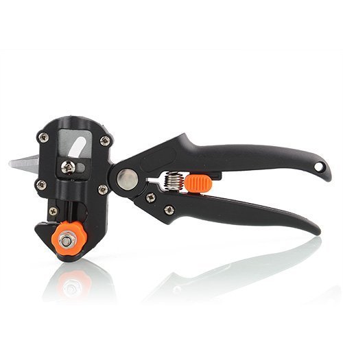 Signstek Einhand-Ratschenschere/ Veredelungsschere, Garten Obstbaum Professionelle Prune Scher Snip Pfropfen Schneidwerkzeug mit 2 Ersatzmesser - 2