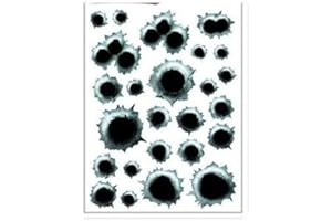 Fliyeong Simulation Einschusslöcher Aufkleber Kreative Persönlichkeit Aufkleber Vinyl Aufkleber Für Autos Kostengünstig und Langlebig