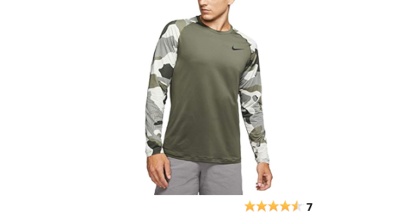 Buy Nike Mens Pro Long Sleeve Camo Slip 