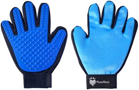 Paws Hero The Hair Remover and suitable for Dog, Cat, Rabbit, Horse, Animal Brush Massage Glove Massage Glove Brush – Dog Grooming Glove Grooming Mitt, Dog Glove – Brush, Removes Pet Hair, pets grooming