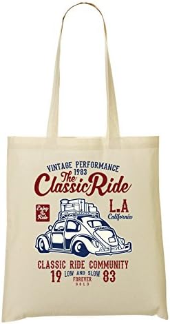 The Classic Ride Vintage Performance 1983 Low And Slow Lowrider Old Car Shopping Tote Bag