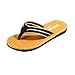 Produktbild Herren Schuhe Auto Linie Flip-Flops Bequeme Badeschuhe Slipper Ideal für Strand Gym Freizeit Badeschlappen mit Fester Sohle Rutschfest Perfekte Dämmung Badelatschen (44, Khaki)