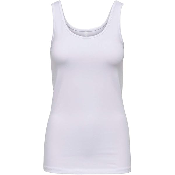 ONLY Onlnova Life Paris-Singlet Solid Ptm Top, Nero, 46 Donna