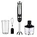 Produktbild Da-upup Edelstahl-Stabmixer, multifunktionaler 4-in-1-Handmixer Elektro-Tauchmixer mit Schneebesen, Lebensmittelzerhacker und BPA-freiem Becher