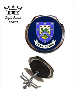 ROYALE ENAMEL ROYALE CAR GRILL BADGE - LEAMINGTON IN ENGLAND B2. 1177