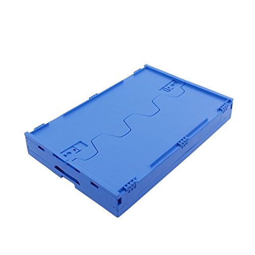 KLAPPBOX MIT DECKEL 61 Liter, stabile Faltbox Made in Germany, 60x40x33cm, Kunststoff Transportkiste, Plastikbox, Transportbox, max. 60kg - 3