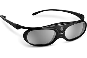 Lunettes 3D CASIRIS, Lunettes 3D DLP Link Rechargeables pour Vidéoprojecteurs 3D