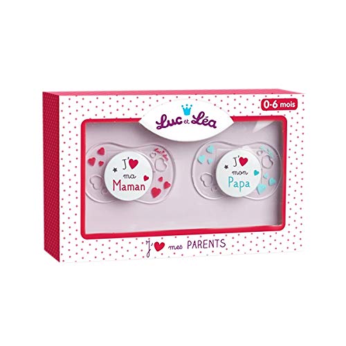 Luc et Lea - Coffret Bébé 2 Sucettes 