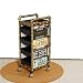 Produktbild DANTB Salon Spa Golden Retro Friseur Trolley 5 Tiers Lagerung Cart Färbung Salon Friseur Halter Mit 5 Schubladen Für Werkzeug,C