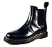 Produktbild Damen 8 Öse und Chelsea-Boots aus Kunstleder, Hohe Qualität, schwarz 1, UK 5 / EUR 38