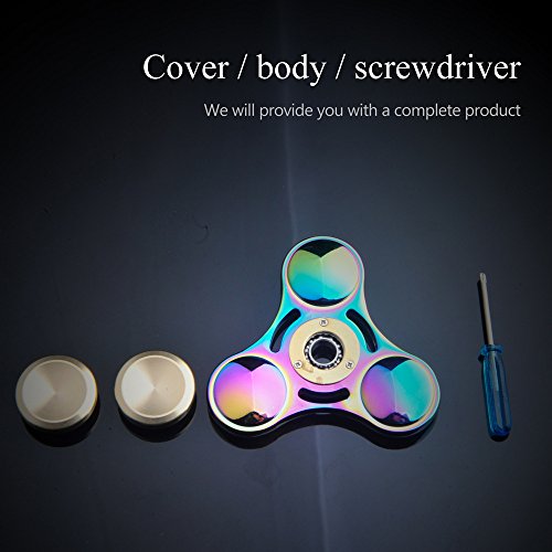 Rainbow Metall High Speed tri-spinner zappeln Spielzeug Hand Spinner Spielzeug - 2