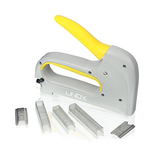 Preisvergleich Produktbild Lindy Licht Duty Tacker für rund und flach Kabel