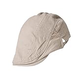 Phenovo Adultos Unisex De Pico De Pato Elegante Gorra Plana De Algodón Cómoda Sombrero Del Golf