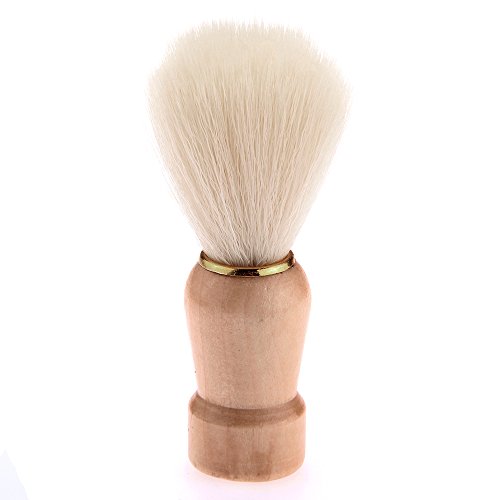 FACILLA® Professional Barber Salon Shave Shaving Razor Brush Wood Handle Tool Men Gift