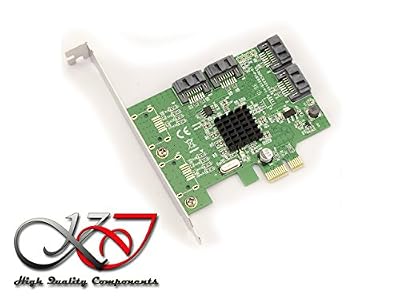 KALEA-INFORMATIQUE © - Carte Contrôleur PCI EXPRESS (PCI-E) - 4 PORTS SATA 3 (SATA III) - CHIPSET MARVELL 88SE9215