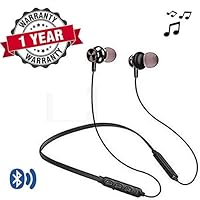LIMESHOT® HP17 Wireless Bluetooth Earphone with Mic | Sports Headphone Headset Neckband Handsfree Compatible with All Mobile Phones, Tablets and Laptops