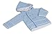 Dandelion Knitted Unisex Baby Jacket for 0 - 3 Months Blue
