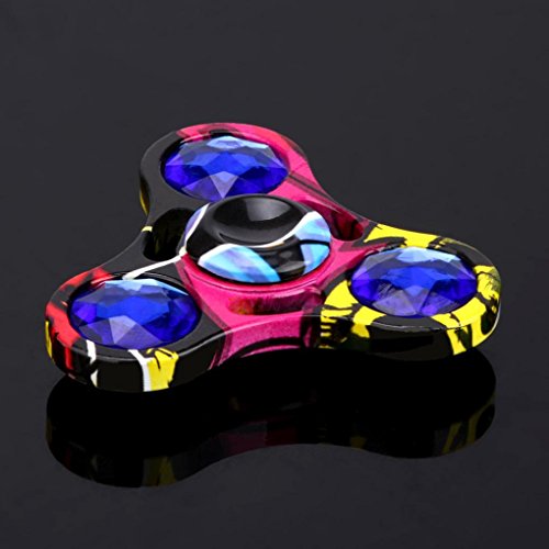 Saingace Metal Crystal Fidget Spinner Dreieck Einzelfinger Dekompression Gyro Hand Spinner Fingerspitzen Gyro - 3
