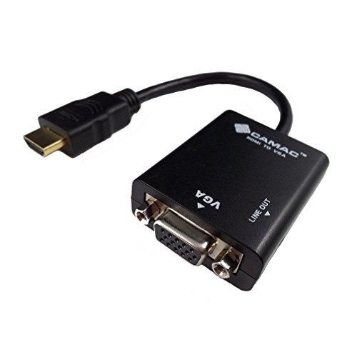 CAMAC 1080P HDMI zu VGA Adapter mit Audio-Out für Computer / DVD / Digitale Set-Top-Box / Laptop / Mobile Phone / Digitalkamera / Tablet PC / Media Player (Schwarz) - 2