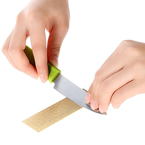 Anself 400/1000 Doppelseite Schleifstein Wetzstein aus Diamant 100*30*1.2mm - 2