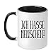 Produktbild TassenTicker® - ''Ich Hasse Menschen.'' - Geschenk Tasse - hochwertige Kaffee - Arbeit (Schwarz)