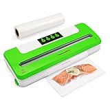 4 Diferentes posibilidades de embalaje - No iguales a las de los demás, nuestro sistema de sellado al vacío ThermoPro equipado con 4 diferentes posibilidades de envasado: alimentos secos - sellado de alimentos secos, alimentos húmedos -sellado de alimentos húmedos, solo sellado - sellado de la bolsa sin vacío, solo vacío - vacío pero sin sellado, lo que le brinda la posibilidad de mantener sus alimentos frescos.