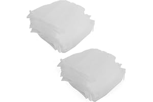 SGERUFZ 100 Stück Einweg Sink Filter Küchenspüle Sieb Tasche Elastische Waschbecken Siebbeutel Abflusssieb Netz Kanalisation Filter Tasche Müllsack Filter Net für Küche Bad