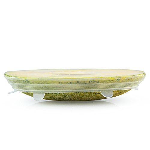 GAINWELL Silikon Stretch Lids, 6-teilig – SilikonÜberziehdeckel fürSchüsseln, Tassen, Behälteraller Formen, kälte- und hitzebeständig - 4