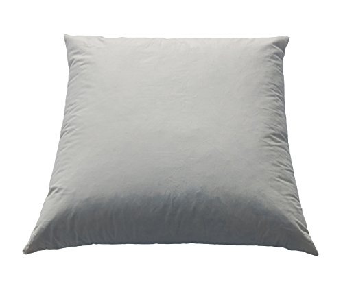 Federkissen 50×50 cm 50% Mehrfüllung halbweiße Gänse- und Entenfeder extra bauschig Füllung ca. 840 g - 2