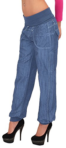 ESRA Damen Jeans Hose Haremshose Pumphose Boyfriendhose Boyfriend Jeanshose J132 - 