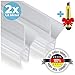 Produktbild Premium Duschtür Dichtung 2 x 120 cm - Mit verlängerten Gummilippen für trockenen Boden im Bad - Glastür Duschdichtung für 6mm, 7mm, 8mm Glasdicke - Duschleiste für Duschkabine mit Wasserabweiser