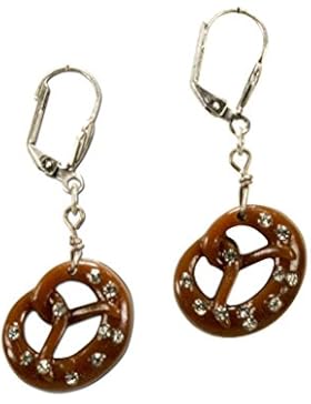 Alpenflüstern Damen Trachten-Ohrhänger Breze braun DOR01700035