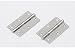 Produktbild Mugetech 2 Pcs 7,6 cm Tür Scharnier Hintern Tür/Schrank – Edelstahl